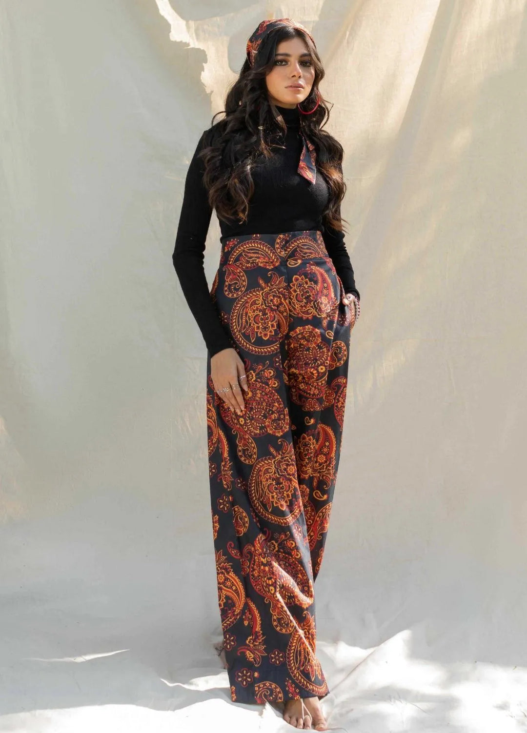Minutiae Pret Printed Cotton Trouser Spice