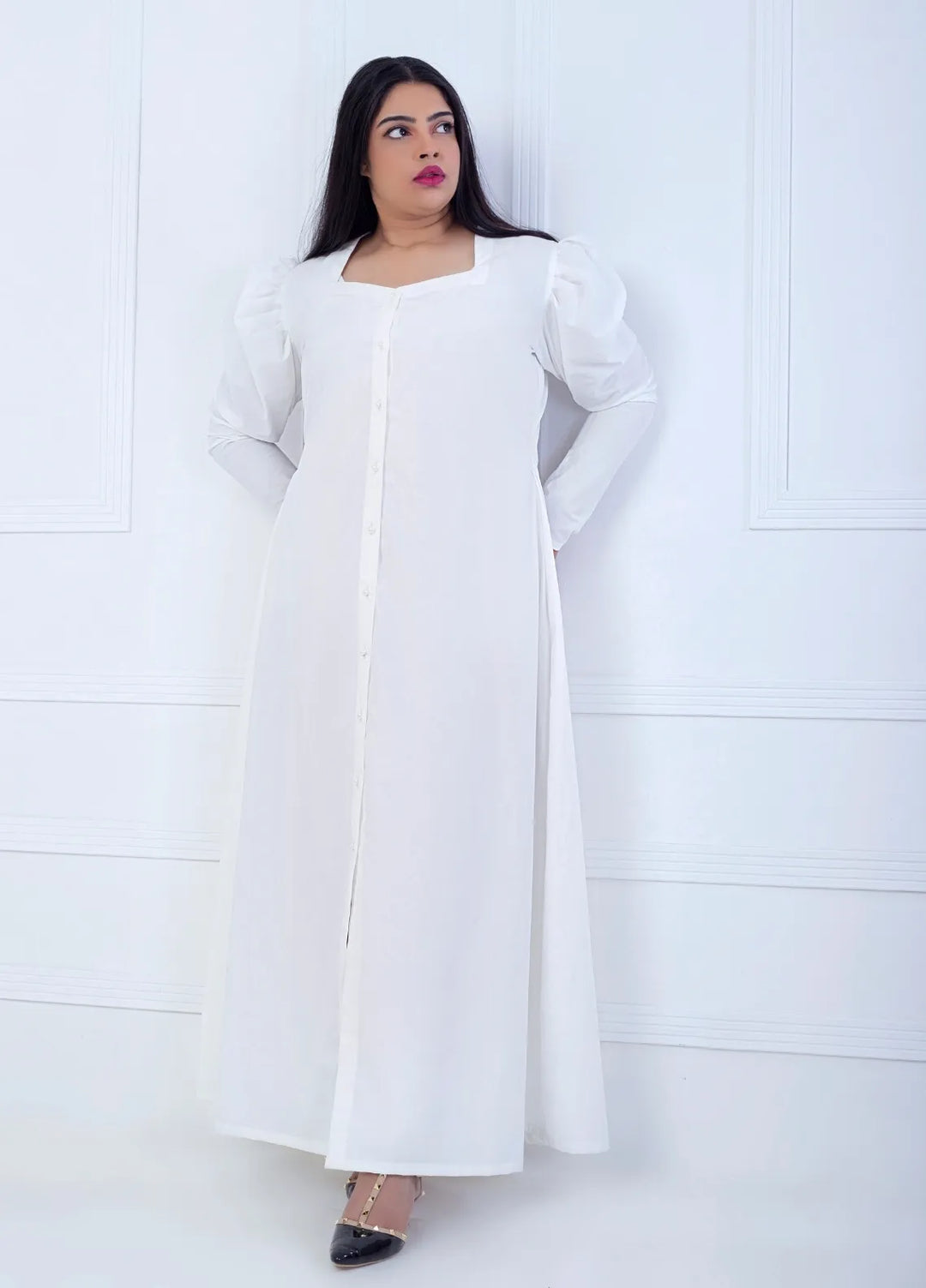 Minutiae Pret Solid Silk 1 Piece Suit Victorian Dress