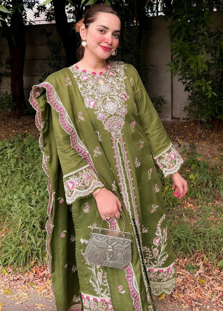 Miraal By Aabyaan Embroidered Chikankari Suit Unstitched 3 Piece ABY24M AV-01 Minah - Winter Collection