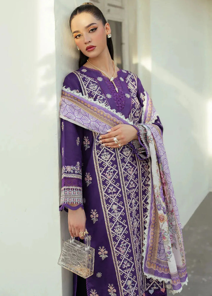 Miraal By Aabyaan Embroidered Chikankari Suit Unstitched 3 Piece ABY24M AV-02 Aymeen - Winter Collection