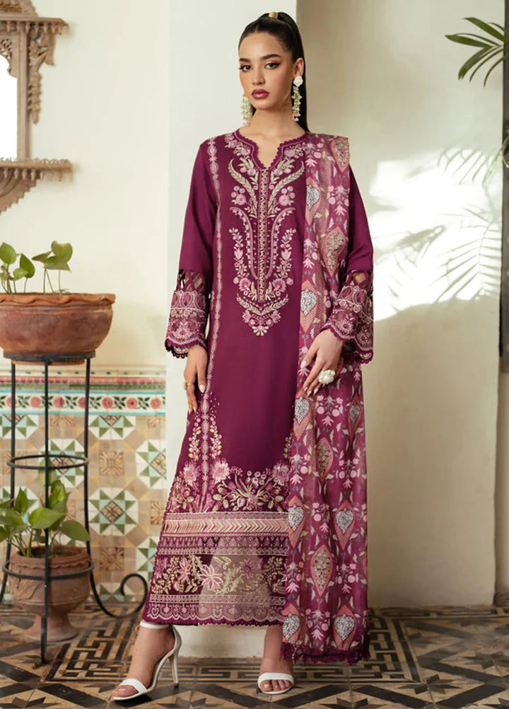 Miraal By Aabyaan Embroidered Chikankari Suit Unstitched 3 Piece ABY24M AV-05 Besma - Winter Collection
