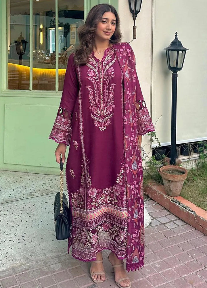 Miraal By Aabyaan Embroidered Chikankari Suit Unstitched 3 Piece ABY24M AV-05 Besma - Winter Collection