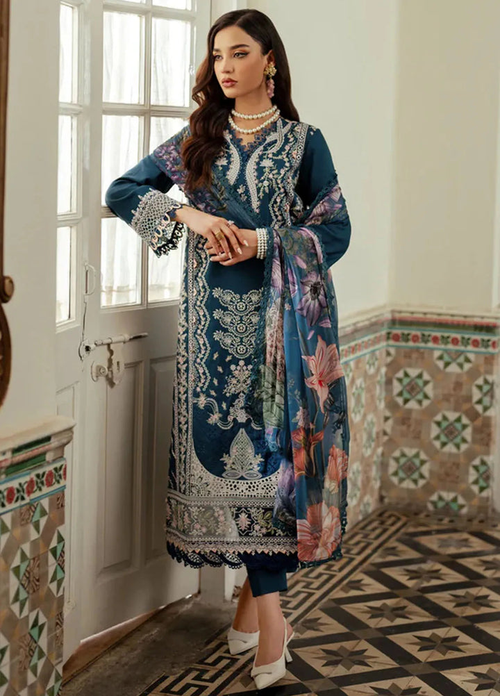 Miraal By Aabyaan Embroidered Chikankari Suit Unstitched 3 Piece ABY24M AV-06 Ruya - Winter Collection