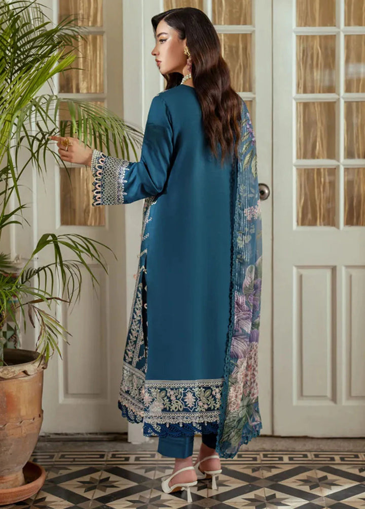 Miraal By Aabyaan Embroidered Chikankari Suit Unstitched 3 Piece ABY24M AV-06 Ruya - Winter Collection