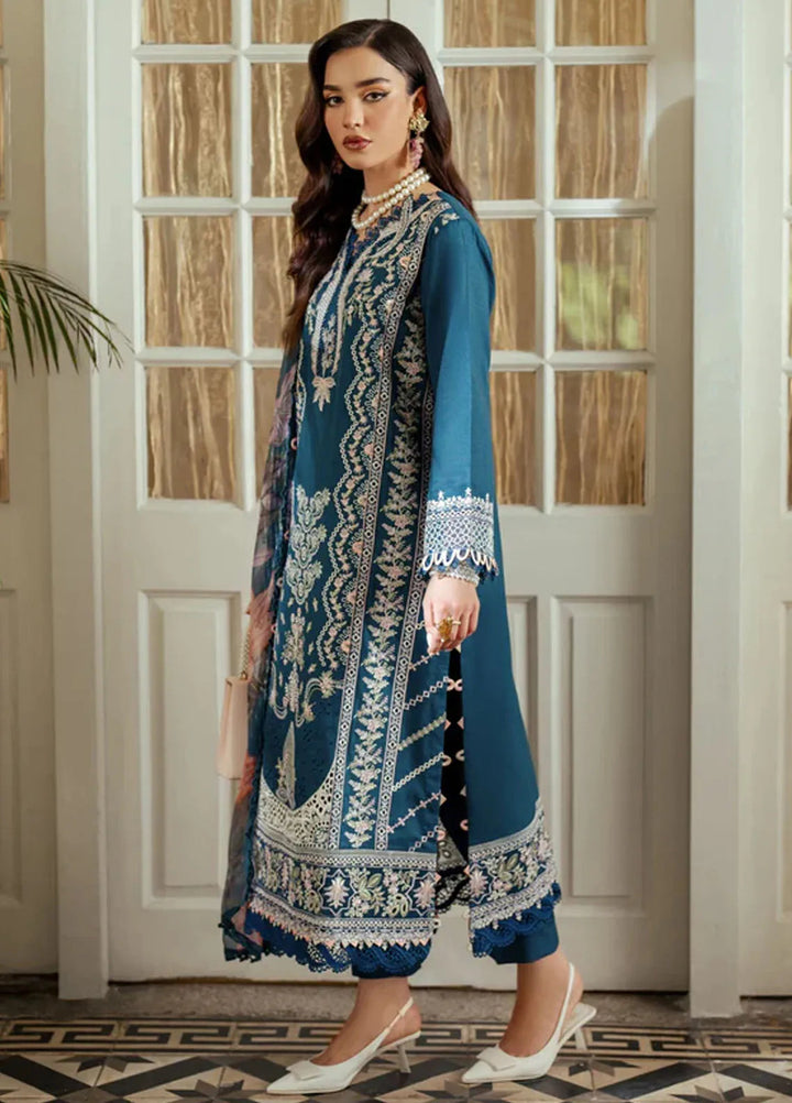 Miraal By Aabyaan Embroidered Chikankari Suit Unstitched 3 Piece ABY24M AV-06 Ruya - Winter Collection