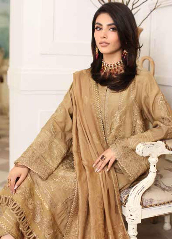 Miraas By Charizma Embroidered Staple Suits Unstitched 3 Piece CRZ23MS CM3-04 - Winter Collection