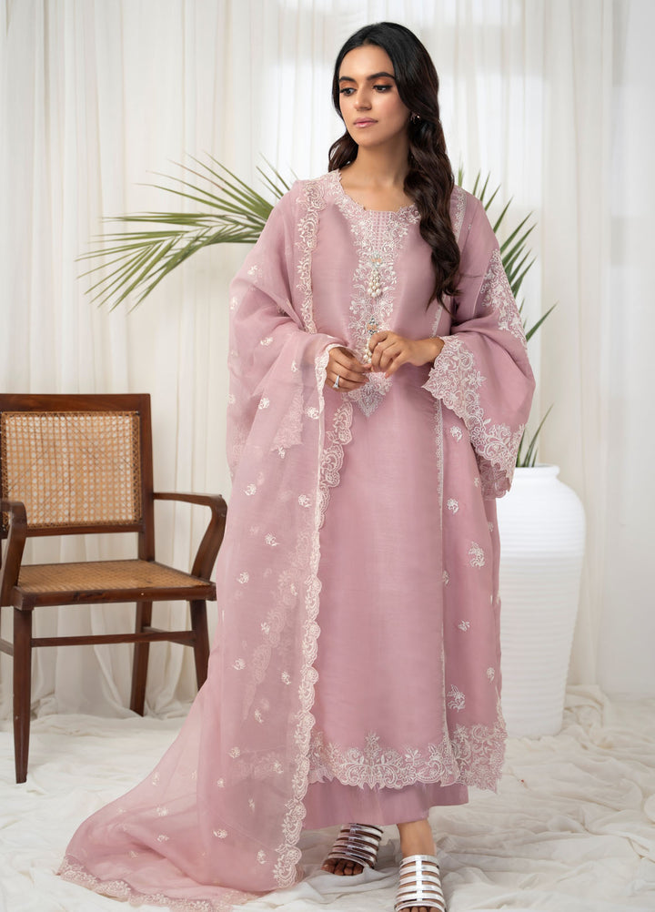 Miras Pret Embroidered Sheesha silk 3 Piece Suit Elle