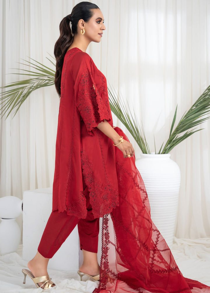 Miras Pret Embroidered Silk 3 Piece Suit Sisal