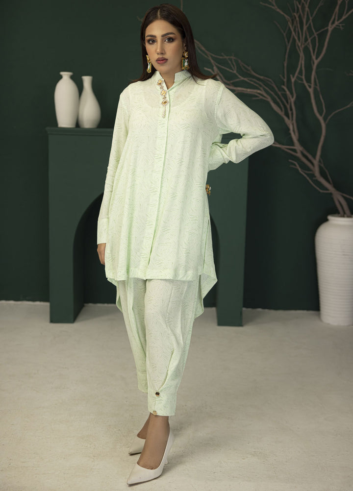 Miras Pret Plain Georgette 2 Piece Suit Aureole