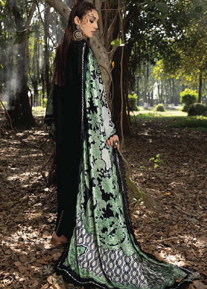 Mirk By Humdum Embroidered Wool Suits Unstitched 3 Piece HD23MK D-01 - Winter Collection