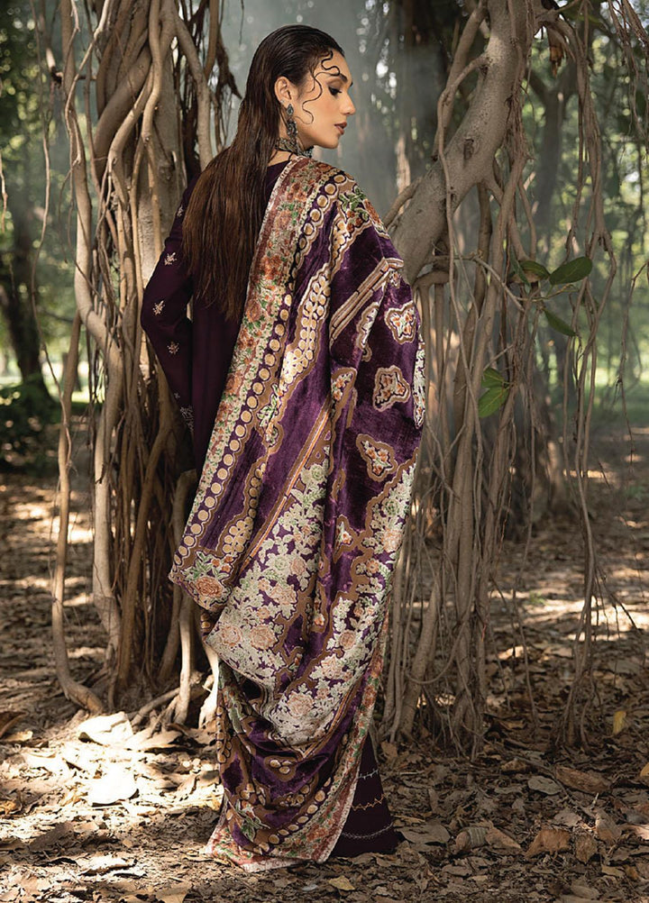 Mirk By Humdum Embroidered Wool Suits Unstitched 3 Piece HD23MK D-05 - Winter Collection