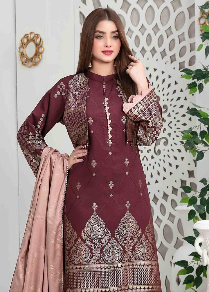Mishel By Tawakkal Fabrics Embroidered Viscose Suits Unstitched 3 Piece TWF23M D-9640 - Winter Collection