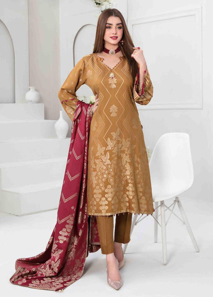 Mishel By Tawakkal Fabrics Embroidered Viscose Suits Unstitched 3 Piece TWF23M D-9641 - Winter Collection