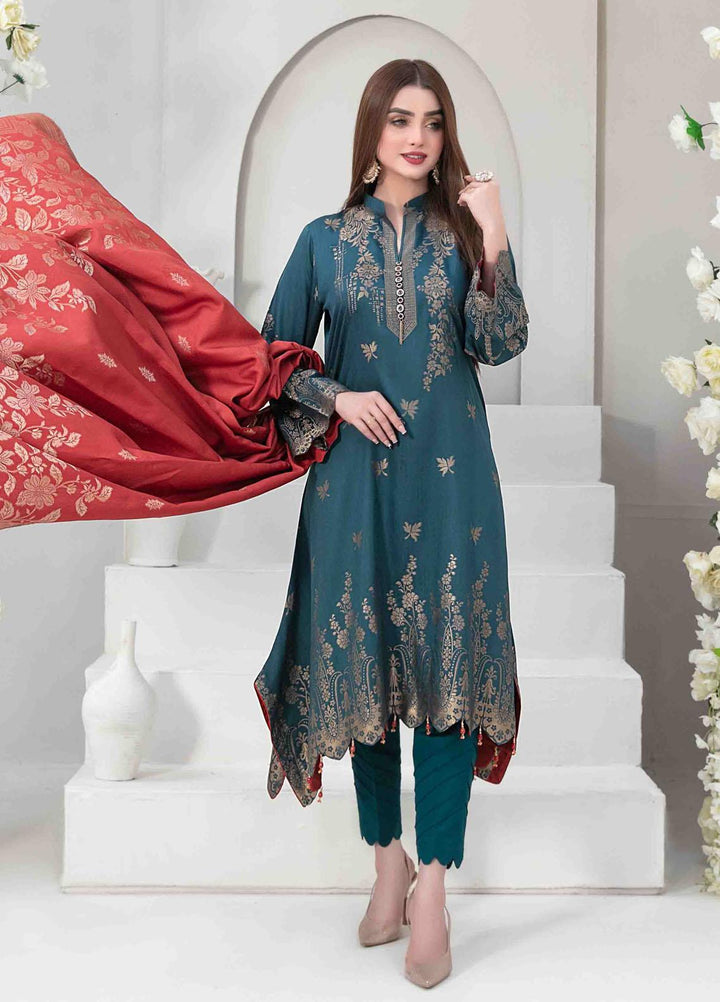 Mishel By Tawakkal Fabrics Embroidered Viscose Suits Unstitched 3 Piece TWF23M D-9642 - Winter Collection