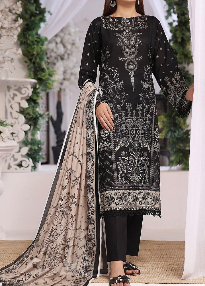 Misri By VS Textiles Printed Lawn Suits Unstitched 3 Piece VS23BS D-100 - Black Collection