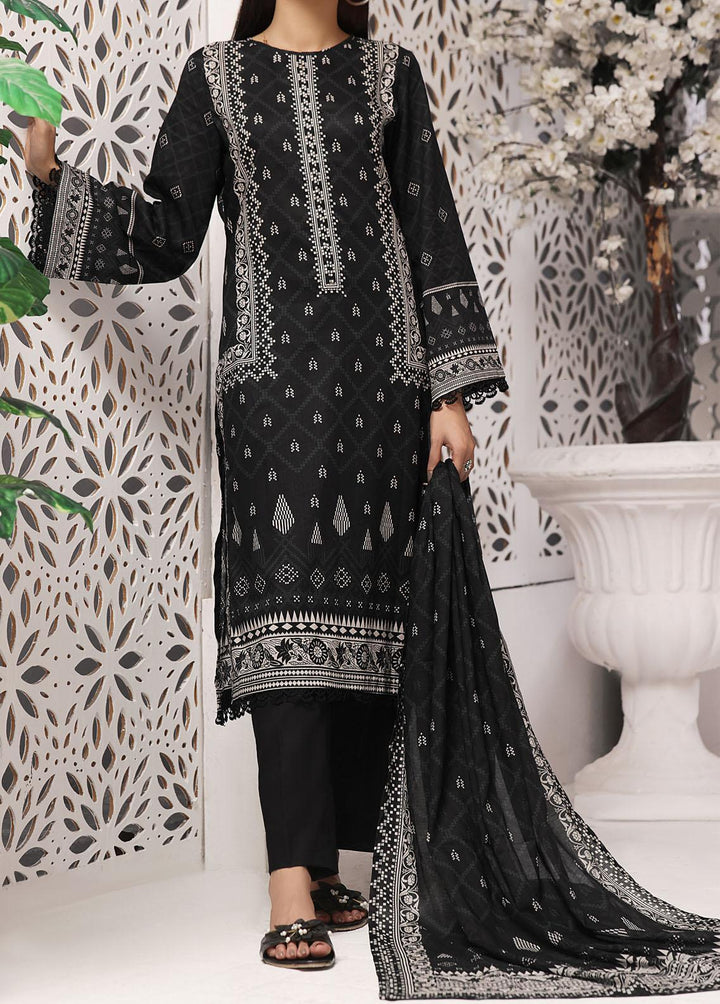 Misri By VS Textiles Printed Lawn Suits Unstitched 3 Piece VS23BS D-96 - Black Collection