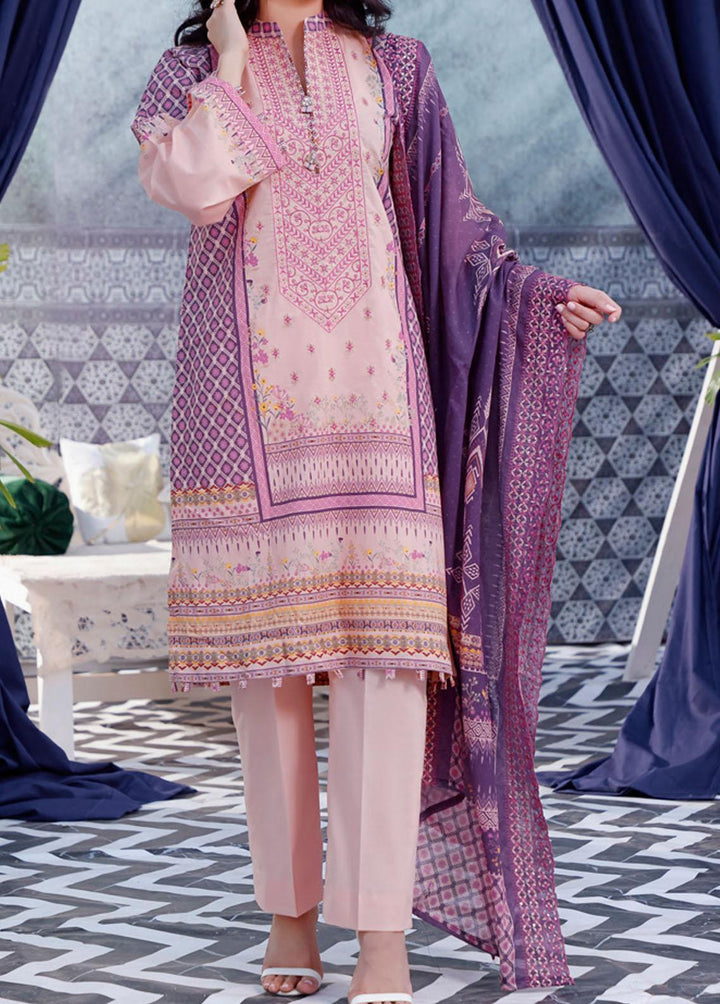Misri By VS Textiles Embroidered Lawn Suits Unstitched 3 Piece VS22-M2 75 - Summer Collection