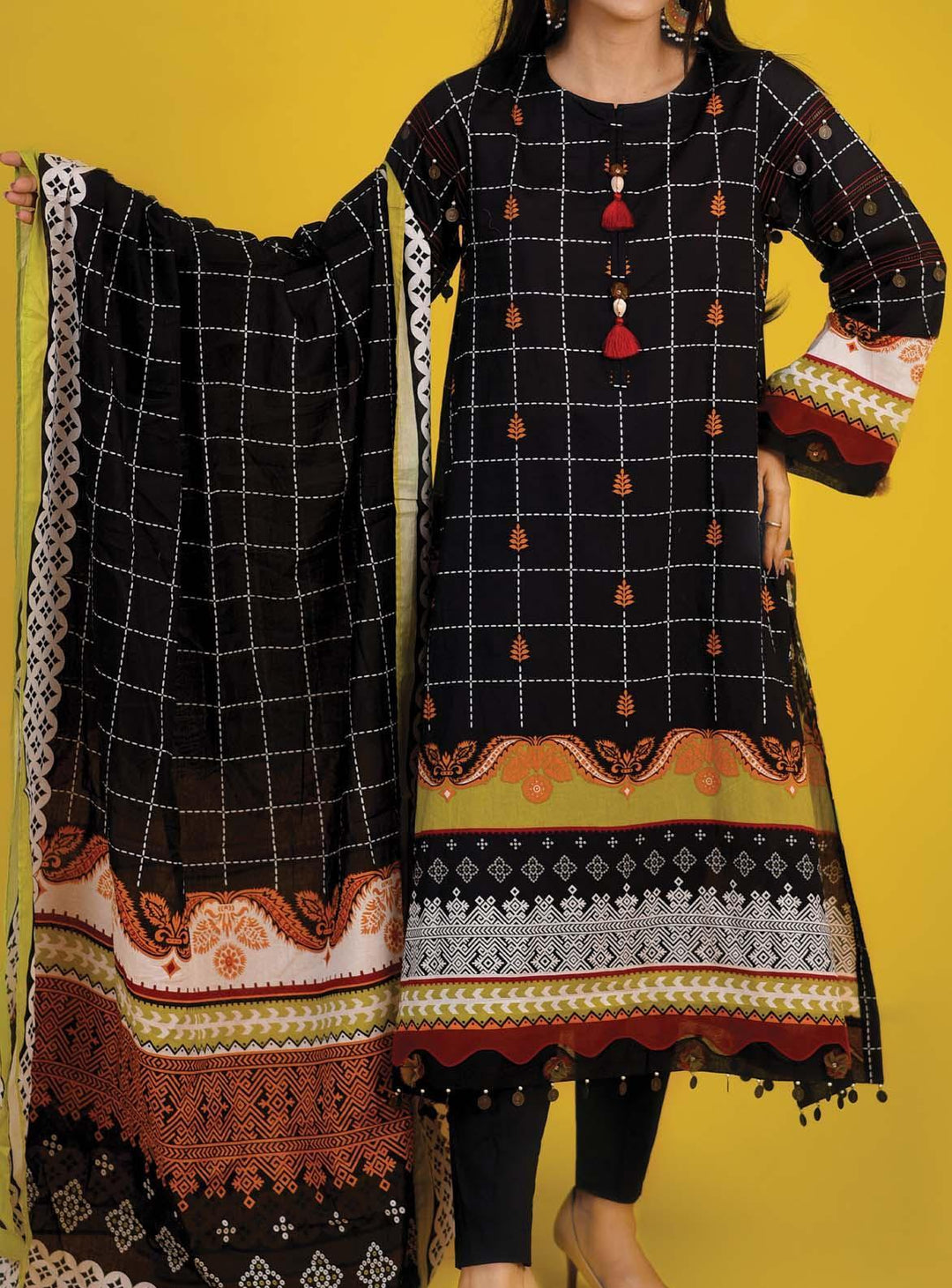 Mizaj Printed Lawn Suits Unstitched 3 Piece MZ22S S3RL-220166 - Summer Collection