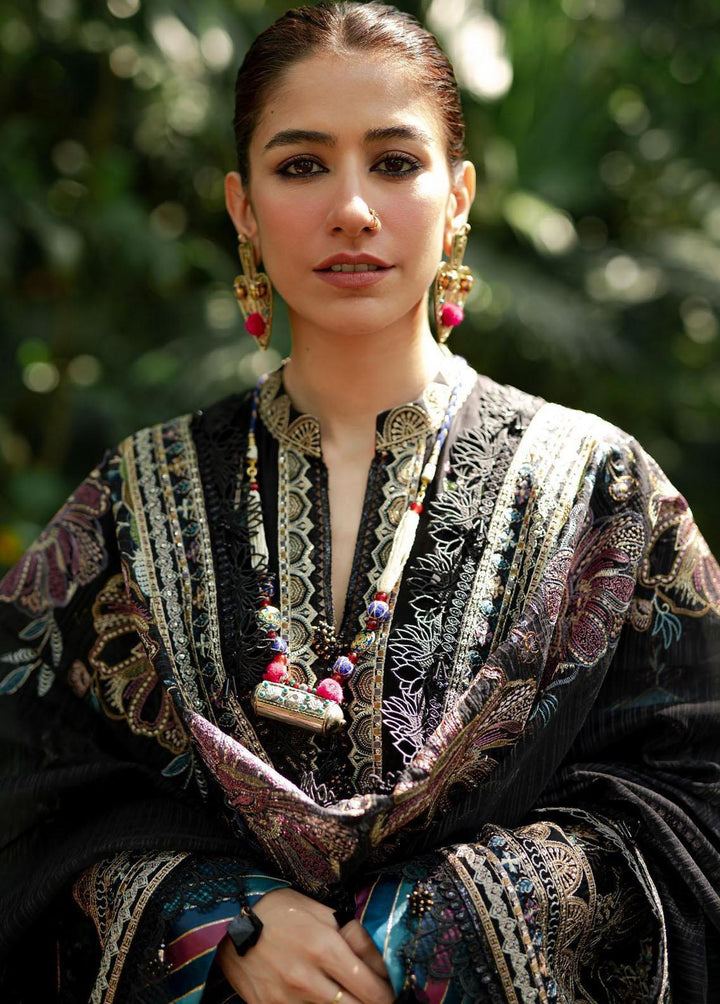 Baad-e-Nau Bahaar By MNR Embroidered Lawn Suits Unstitched 3 Piece MNR23BN Raat Ki Rani - Eid Collection