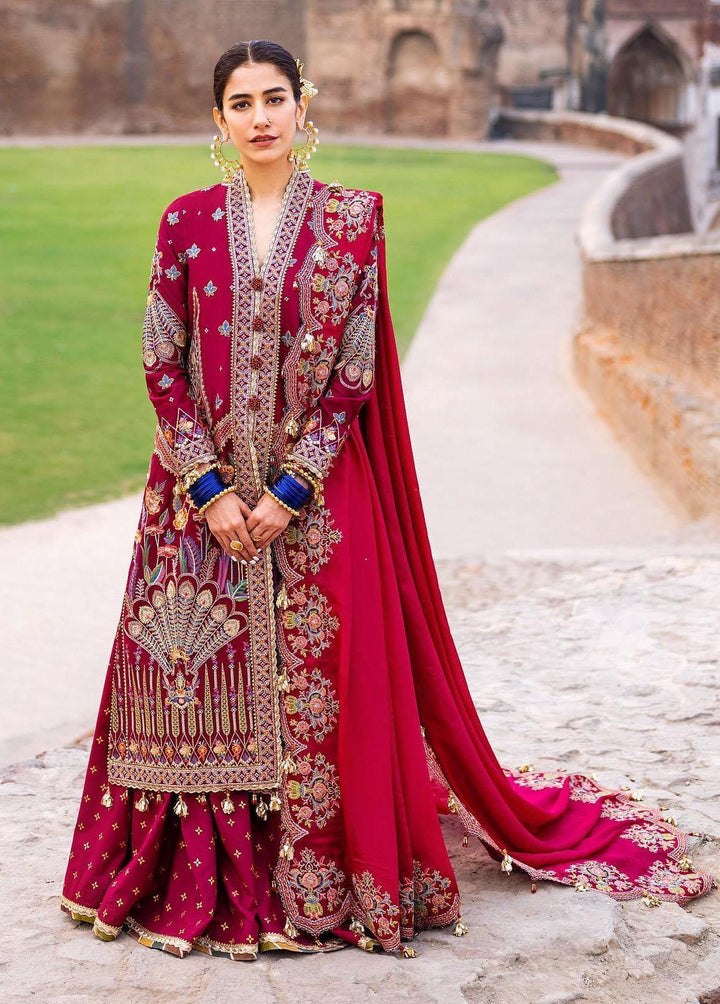 Baad-e-Nau Bahaar By MNR Embroidered Lawn Suits Unstitched 3 Piece MNR23BN Zafraan - Eid Collection
