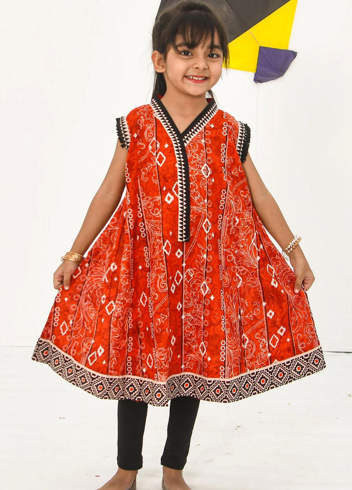 Modest Lawn Pret Shirt for Girls -  Noura 6425-Light Brown