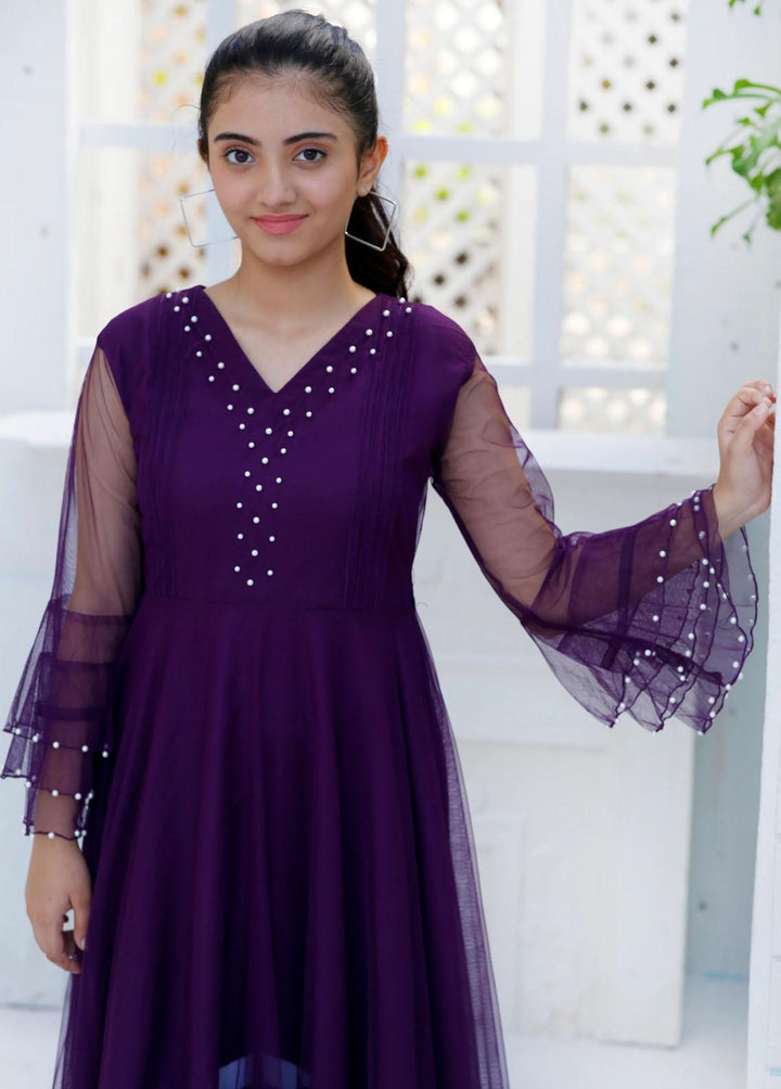 Modest Pret Western Wear Net Frock MD23F Nova