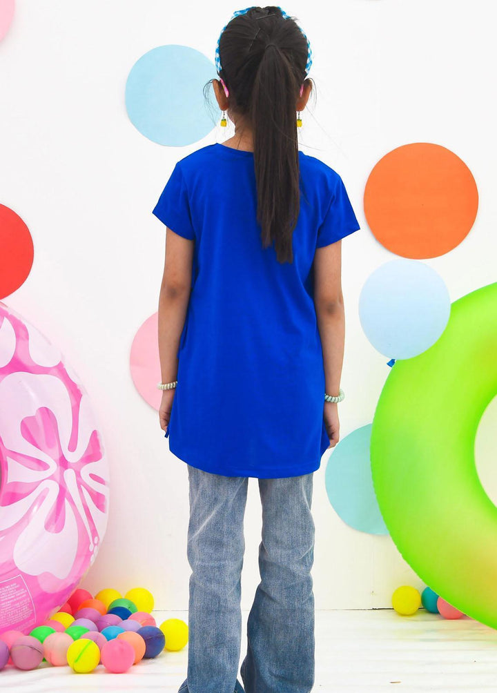 Modest Pret Western Wear Cotton T-Shirts MD23ST GS2304-Blue