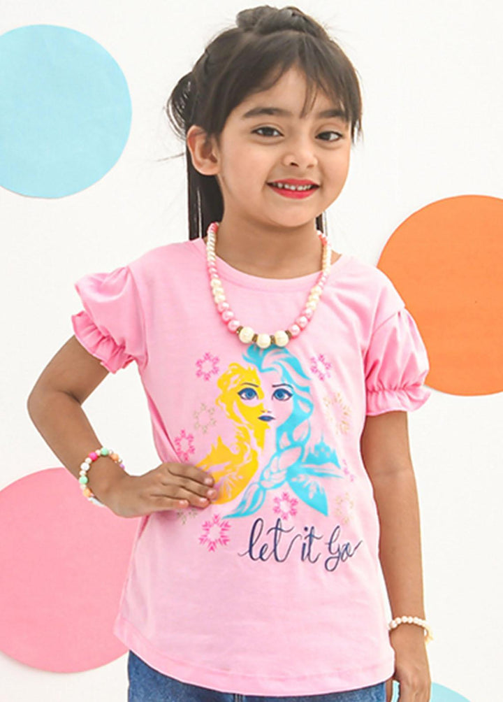 Modest Pret Western Wear Cotton T-Shirts MD23ST GS2308-Pink