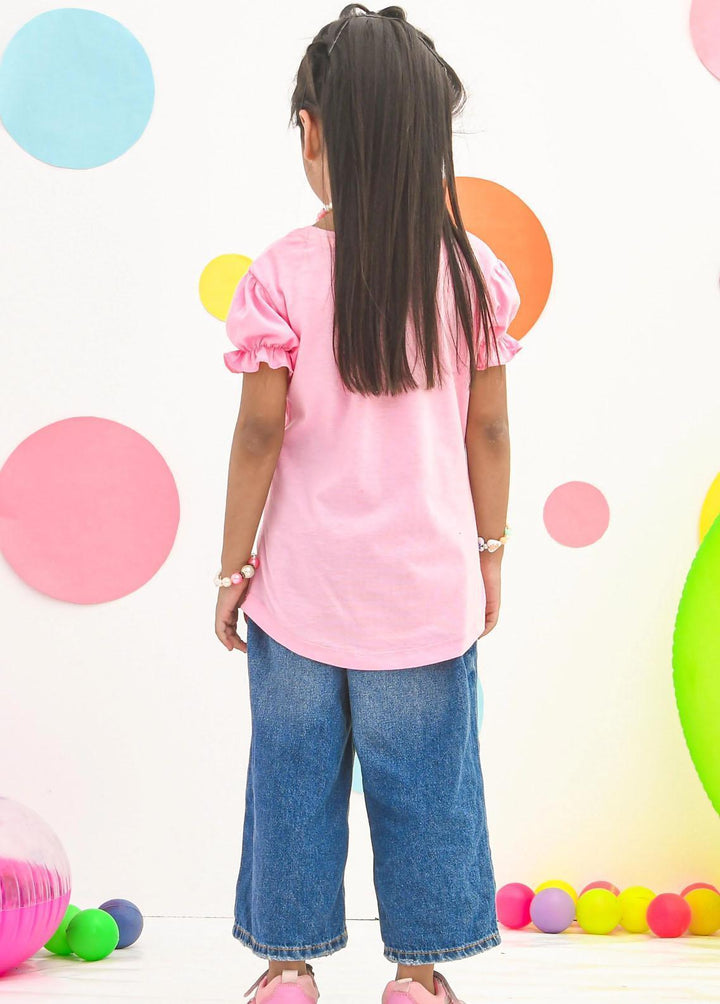 Modest Pret Western Wear Cotton T-Shirts MD23ST GS2308-Pink