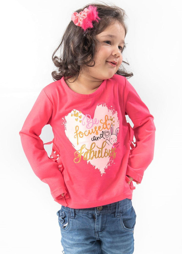 Modest Jersey Casual Girls T-Shirts -  GSC01 Fuchsia