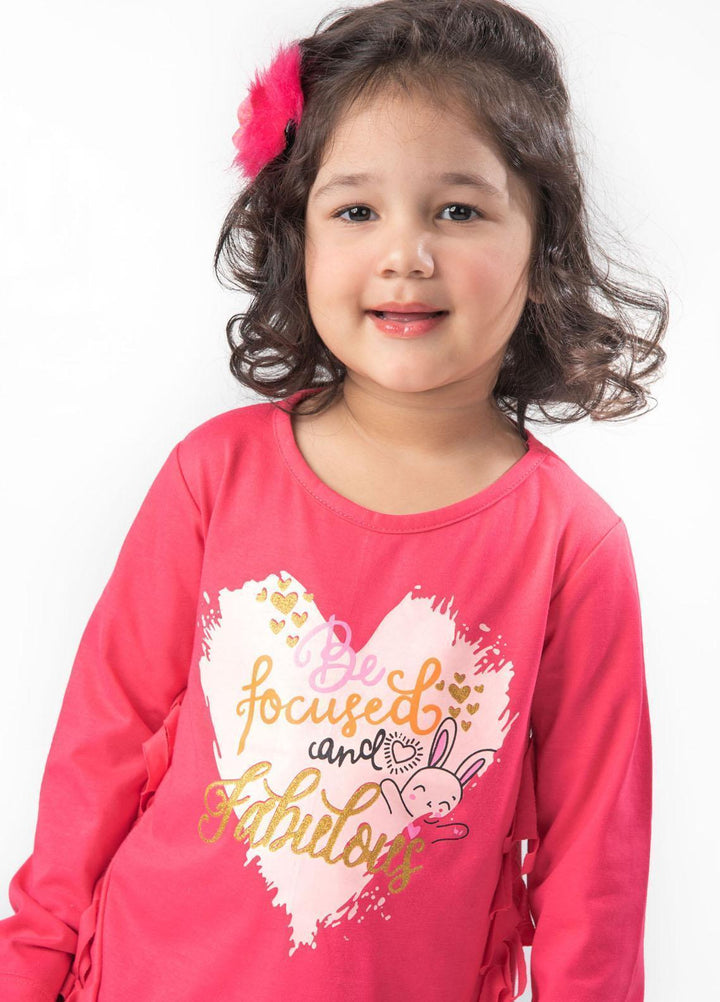 Modest Jersey Casual Girls T-Shirts -  GSC01 Fuchsia