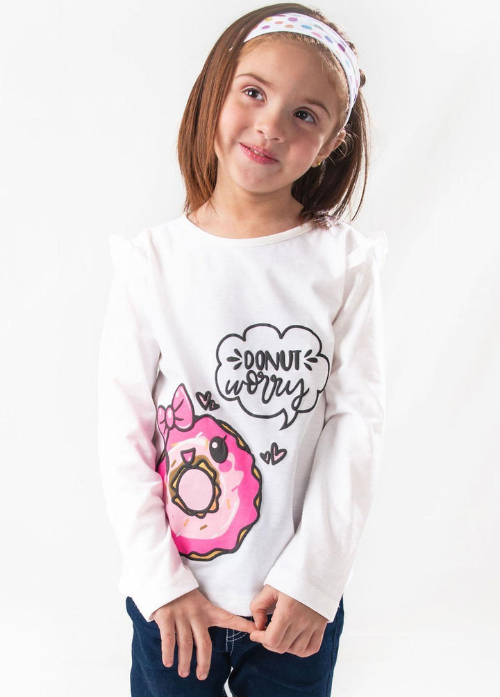 Modest Jersey Casual T-Shirts for Girls -  GSC02 White