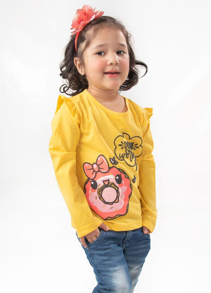 Modest Jersey Casual Girls T-Shirts -  GSC02 Yellow