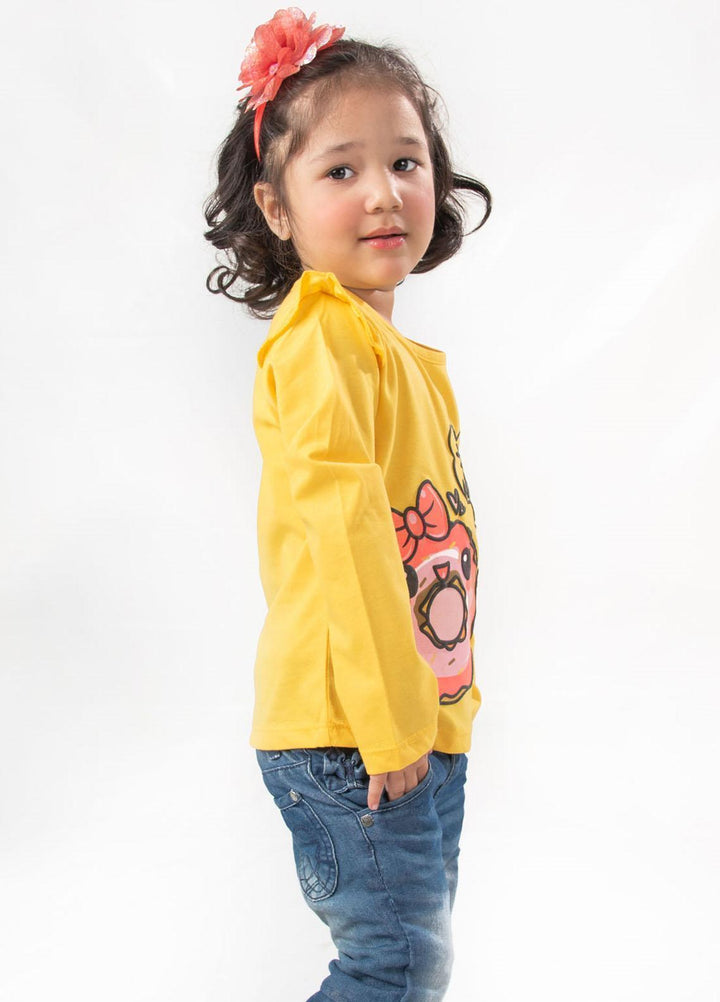 Modest Jersey Casual Girls T-Shirts -  GSC02 Yellow