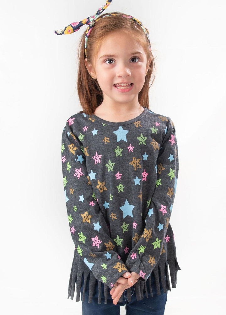 Modest Jersey Casual T-Shirts for Girls -  GSC03 Charcoal