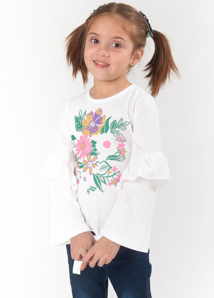 Modest Jersey Casual T-Shirts for Girls -  GSC05 White