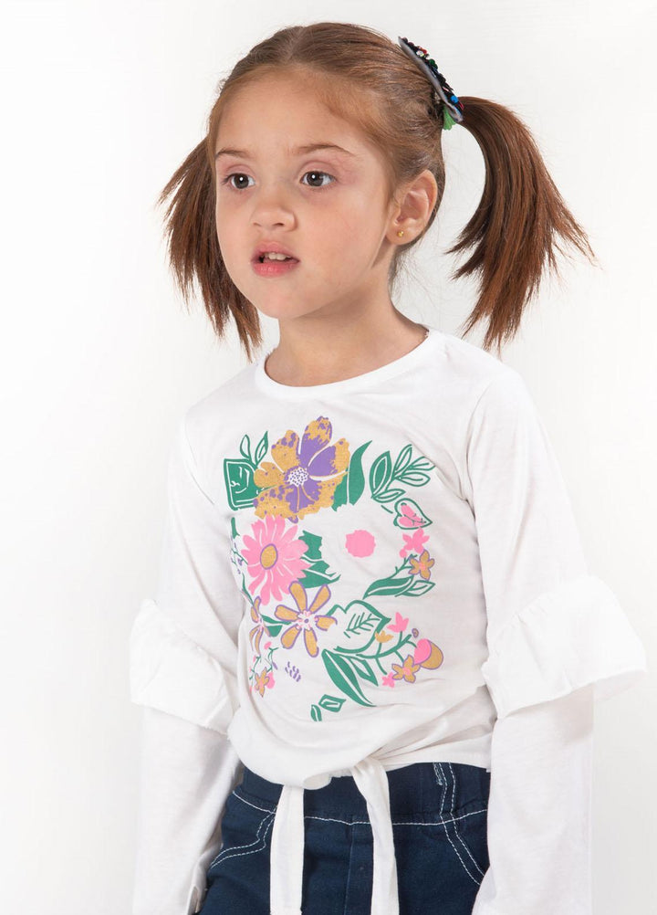 Modest Jersey Casual T-Shirts for Girls -  GSC05 White