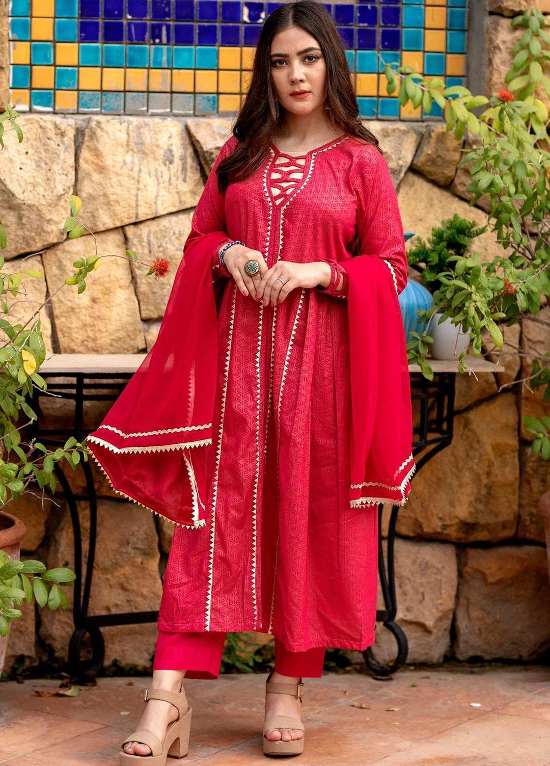 Modest Pret Casual Cotton 3 Piece MD21LP W62 Meerab