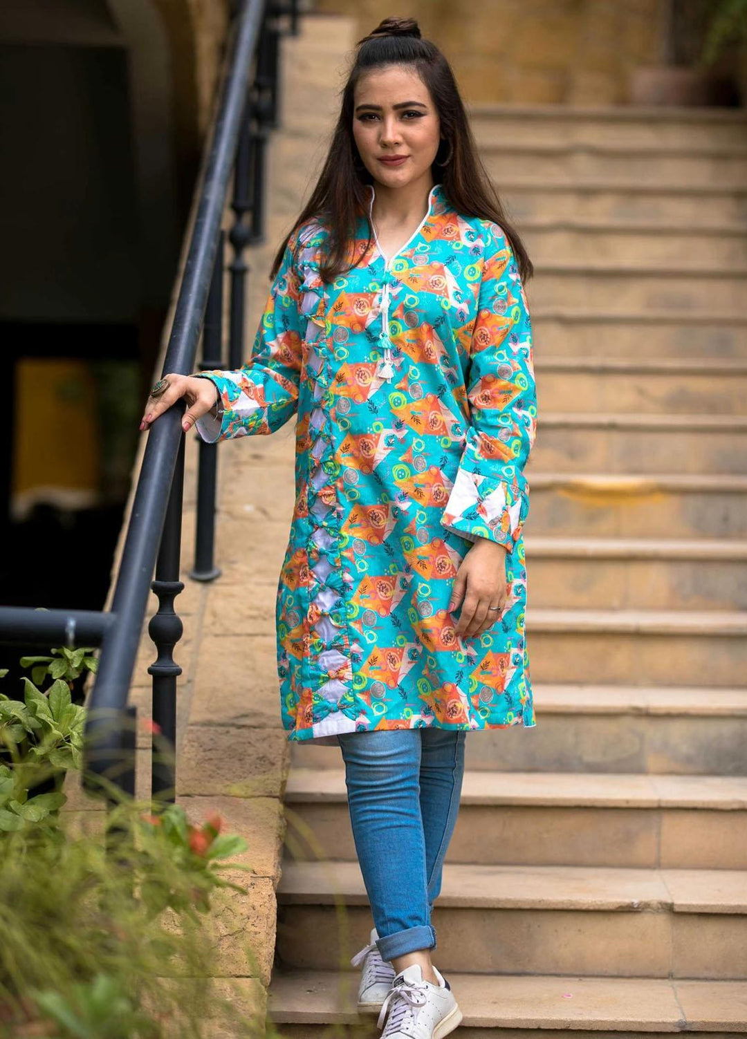 Modest Pret Casual Lawn Kurti MD21LP W66 Aquaristic