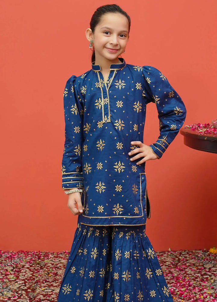 Modest Pret Printed Cambric 3 Piece Suit 8555