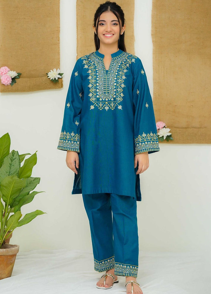 Modest Khaddar Casual 2 Piece Suit for Girls -  Belle