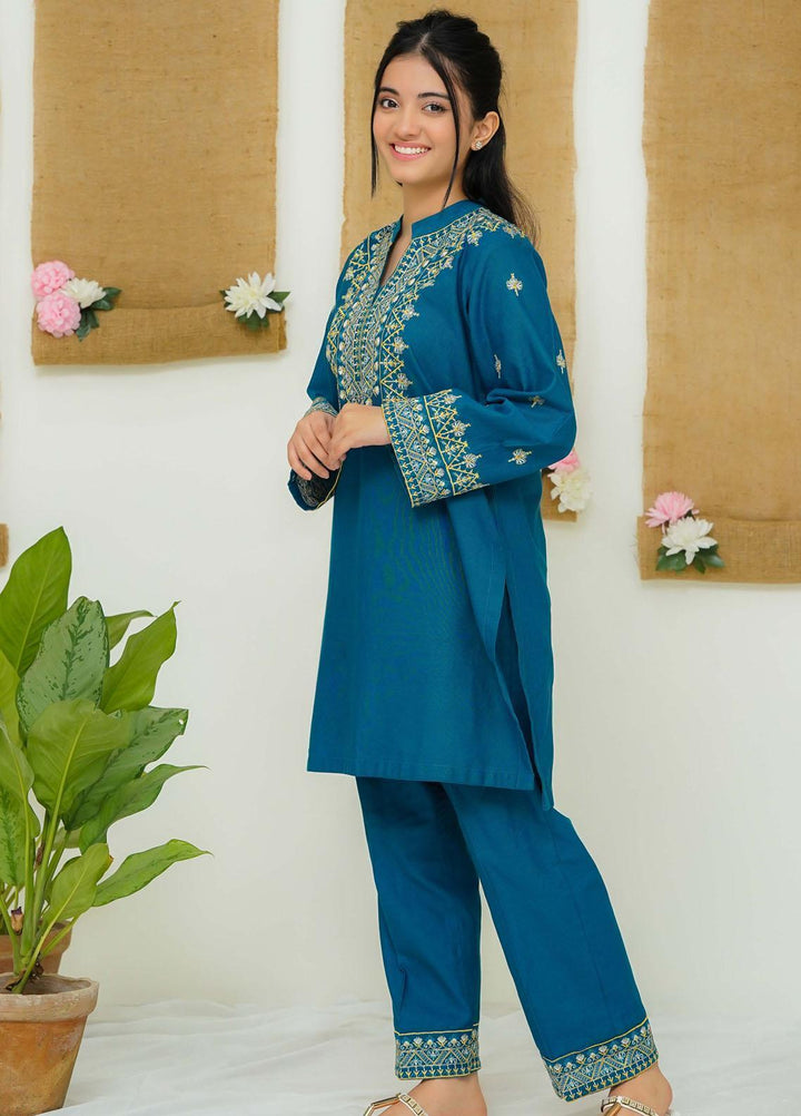 Modest Khaddar Casual 2 Piece Suit for Girls -  Belle