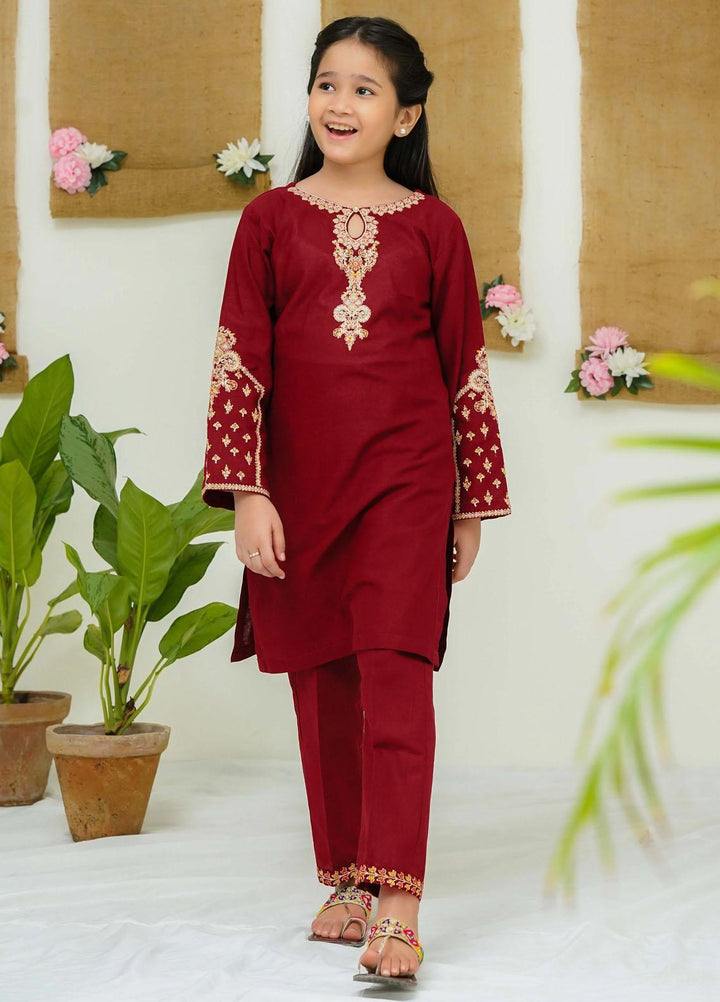 Modest Khaddar Casual 2 Piece Suit for Girls -  Pomona