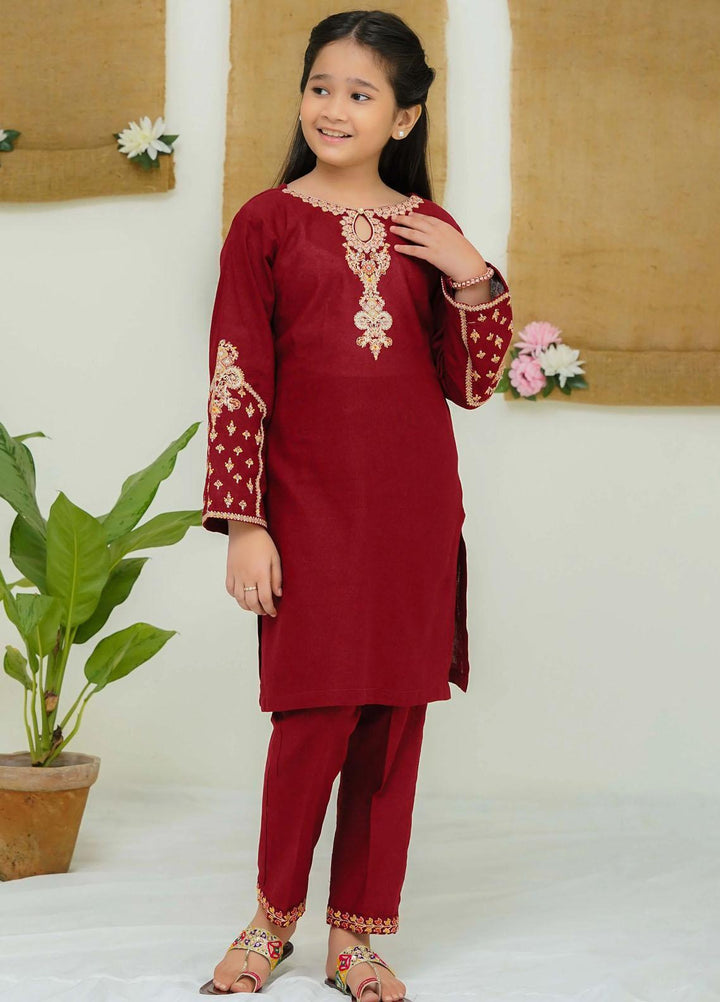 Modest Khaddar Casual 2 Piece Suit for Girls -  Pomona