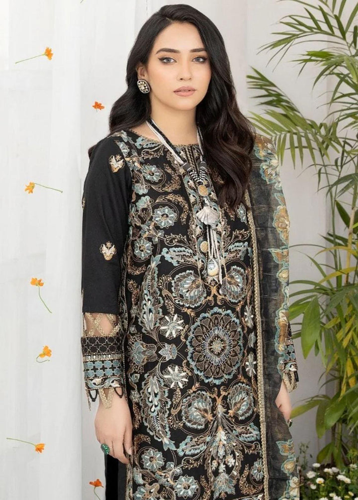 Mohagni Pret Embroidered Lawn 3 Piece Suit BM-08