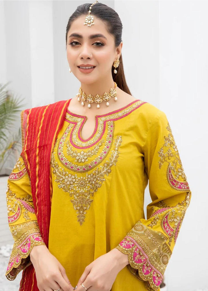 Mohagni Pret Embroidered Cambric 3 Piece Suit LEG-09