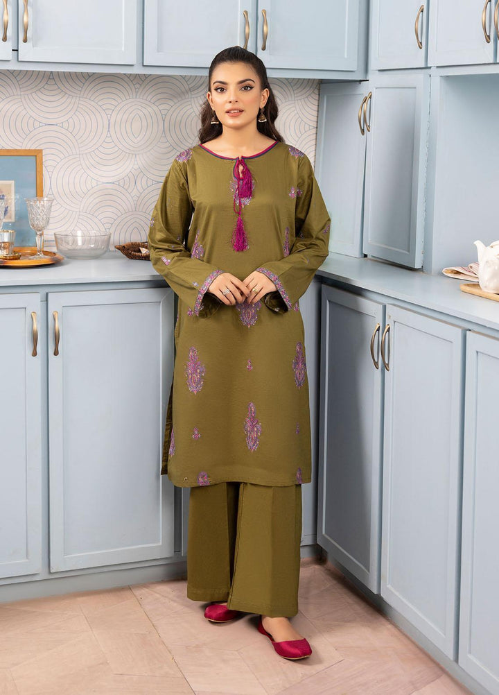 Mohagni Pret Embroidered Cotton 2 Piece Suit LEM-01