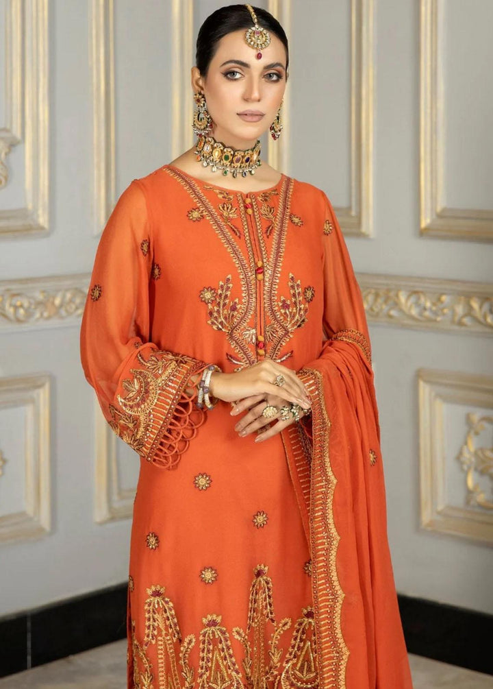 Mohagni Pret Embroidered Chiffon 3 Piece Suit MEC-19