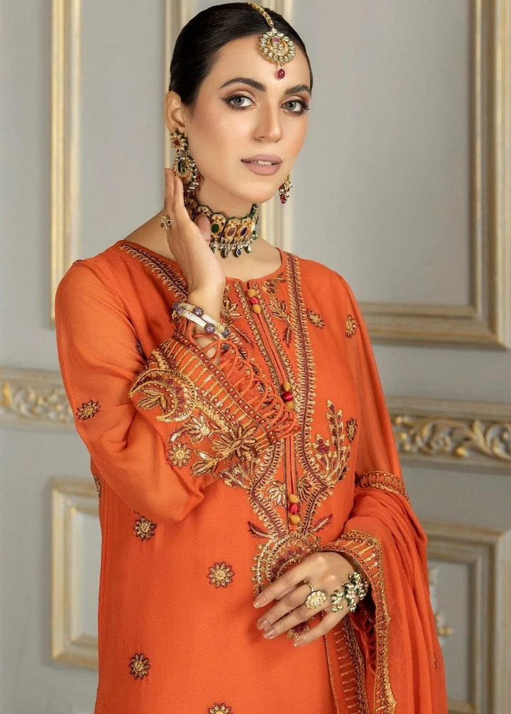 Mohagni Pret Embroidered Chiffon 3 Piece Suit MEC-19