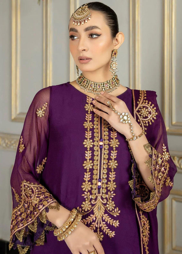 Mohagni Pret Embroidered Chiffon 3 Piece Suit MEC-23